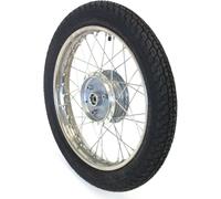 Roue complète, arrière 1,6x16" Jante en acier inoxydable + Rayons en acier inoxydable + Pneu Heidenau K43