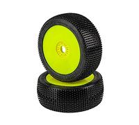 Roue complète Claymore (2) 1:8 Buggy RC Pneu C3 Medium Rouge