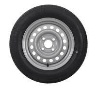 Roue Complète Remorque 145/80 R13 78N - Pneu Remorque Renforcé - Jante Acier 13 Pouces 4x100 - Haute Capacité