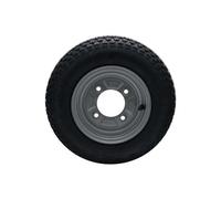 Roue complète remorque 8"" 350x8 - 4 trous 115 mm, jante acier