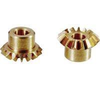 Roue conique en laiton Reely Type de module: 0.5 Nombre de dents: 15, 15 1 paire(s)