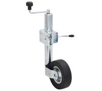 Roue Cric de Remorque avec Pince Fendue 60 mm Acier Galvanisé vidaXL