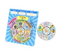 Roue D’apprentissage en Papier pour Garçon Fille, Anglais et Météo | Activité Interactive, Usage en omicile, Favorise L’échange Familial, pour Parents et Enseignants
