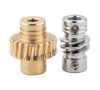 Roue d’engrenage à vis sans fin en bronze avec ensemble de vis sans fin métallique, pièces pour robot industriel, réducteur à haut rapport de démultiplication à jeu nul, compatible