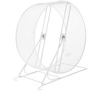 Roue D’Exercice pour Hérisson Silencieuse en Fer avec Rack, Blanc