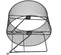 Roue D’Exercice Silencieuse pour Hamster et Hérisson, en Fer | Surface de Course en Maille Résistante, Bords Lisses et Ronds, avec Support, pour Cages Nocturnes