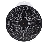 Roue d'accords de guitare anti-reflet de 30 cm pour débutants avec relations d'échelle et position du personnel Texture Théorie musicale Roue d'accords