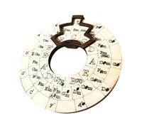 Roue d'accords de ukulélé - Outil d'apprentissage de la théorie musicale | Cercle des quintes en bois | Pour les débutants, la pratique de l'écriture de chansons et la transmission facile des touches