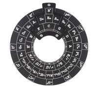 Roue d'accords des cinquièmes, roue en silicone et outil éducatif musical, outil de transposition de musique, outils d'apprentissage de guitare, outil de mélodie en silicone pour guitare, piano, basse