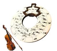 Roue d'accords en bois, outil circulaire de théorie musicale, écriture de chanson et jeu créatif, aide à la pratique pour guitare, ukulélé, piano, basse, apprentissage de la musique et exploration