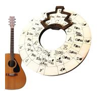 Roue d'accords - Musique en bois, outils de théorie, écriture de chansons et guide d'exploration musicale | Accessoire pratique pour aider les guitares, ukulélés, basses, à apprendre la progression