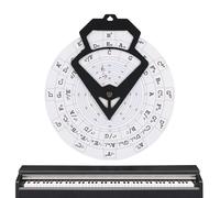 Roue d'accords | Poster de théorie musicale et disque d'apprentissage mural | Entraîneur de théorie portable pour adultes et débutants | Assistant musical en matériau PC pour la pratique et la