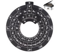 Roue d'accords - Tableau interactif des cinquièmes de cercle, cadran de référence d'étude portable, design à code couleur transparent antidérapant | Outil éducatif parfait pour les musiciens, les ense