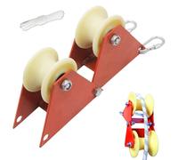 Roue d'angle murale - Kit de poulie pliable - Équipement manuel de rouleau de levage - Outil de gestion des câbles compact - Construction en acier avec gestion de charge