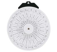 Roue d'apprentissage de guitare 30 cm Tableau de référence avec notation du personnel et échelle relations mural Outil de théorie musicale