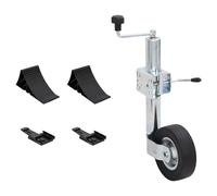 Roue d'appui 60 mm avec pince et cales