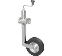 Roue d'appui avec pince roue avant remorque caravane 150 kg, Ø 48 mm tube extérieur