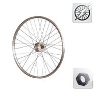 Roue de 20 pouces avec dynamo dans moyeu à écrou ( Argent / 20" (0-21mm) )