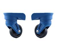 Roue de bagage de remplacement, remplacement de roues de bagage, roue muette de bagage pivotante à 360 degrés, remplacement de valise, roues de réparation, pièces Spinner(Size:Rose Pink)(Blue)