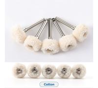 Roue De Brosse De Polissage Dentaire,2.35mm,Pour Pièce À Main À Contre-Angle,Poils De Chèvre,Feutre De Coton,Brosses De Prophylact,10 Pièces - Type 10pcs Cotton