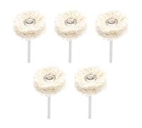 Roue De Brosse De Polissage Dentaire,Meuleuse Plate,Tige Hp,Meulage De Planche,Matériau Dentaire,Brosse En Laine,Poils De Over,Tête De Brosse,5 Pièces - Type Cotton Brush 5pcs