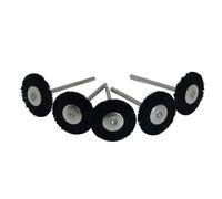 Roue De Brosse De Polissage Dentaire,Meuleuse Plate,Tige Hp,Meulage De Planche,Matériau Dentaire,Brosse En Laine,Poils De Over,Tête De Brosse,5 Pièces - Type Pighair Brush 5pcs