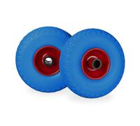 Roue de brouette 3.00-4 100 kg bleu-rouge roue de brouette increvable 26 cm