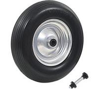 vidaXL Roue de brouette avec axe – PU solide 4.00-8 390 mm