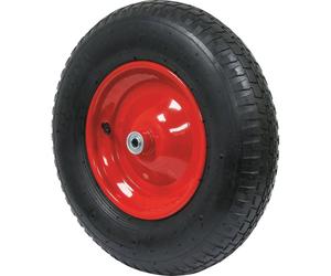 Roue de brouette gonflable 400x100mm alésage 12mm moyeu 98mm 150kg - 26317