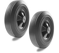 Roue de Brouette Increvable, Roue Ultra Résistante pour Brouette de Chantier et Jardinage, Axe déporté 4.10/3.50-4, Alesage Ø 16mm