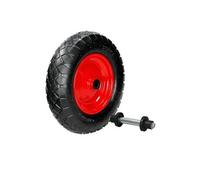 Accessoire pour brouette motorisée ECD Germany Roue de Brouette Pneumatique à Air 4.80/4.00-8 - Ø 390 mm - Deux Couches de