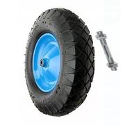 Roue de brouette Roue de rechange axe pneu jante métal bleu 4.80/4.00-8