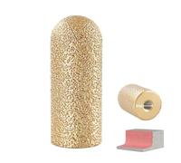 Roue de broyage du doigt en diamant, bit de broyage sec rond de 20 mm / 30 mm, outil de mise en forme de pierre pour agrandir le trou de la porcelaine (20mm 46mesh)