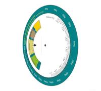 Roue de calcul du poids pour la pratique de la salle de sport (MS10) | Papier solide de haute qualité, taille de 15,2 cm, rentable, durable pour un usage quotidien, clairement lisible