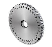 Roue de caractères d'impression manuelle en acier, plaque de code pour étiquette en métal, impression d'estampage de police, caractères ordinaires de 2 à 6 mm et 3 à 6 mm dénoyautés