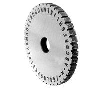 Roue de caractères d'impression manuelle en acier, plaque de code pour étiquette en métal, impression d'estampage de police, caractères ordinaires de 2 à 6 mm et 3 à 6 mm dénoyautés