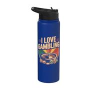 Roue de casino I Love Gambling Roulette Stainless Steel Insulated Water Bottle