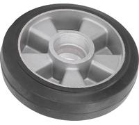Roue de charge de camion avec trou de roulement 6204 Pneu de remplacement en caoutchouc solide pour chariot élévateur à fourche hydraulique artisanal 180x50mm