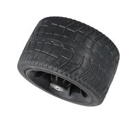 Roue de chariot à roulement lourd pour chariot pliable de camping, pneu en caoutchouc de 15,2 cm, noyau en plastique, motif antidérapant et roulement silencieux pour divers chariots
