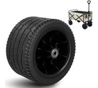Roue de chariot de 7 pouces, remplacement l'usure et roues plage résistantes à la chaleur pour chariot, pneus sable antidérapants pour le transport extérieur plage jard