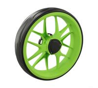 Roue de chariot de golf, 1 pièce de 25,4 cm Push-Pull pour chariot de golf, essieu de 10 mm, roue de rechange en mousse EVA avec fourche multiple pour pneus de chariot de golf (vert)