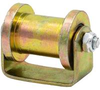 Roue de chenille, roue à rainure, roulette rigide robuste, poulie type H, directionnelle