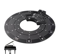 Roue de compas de quinte, outil de mélodie musicale, cercle des quintes, grand outil d'apprentissage musical, roue d'accords en alliage d'aluminium, roue d'accords mélodique, 11,9 cm
