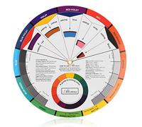 Roue De Couleur Papier Mélange Carte Cercle Chromatique Guide Fournitures Chromatographie Tatouage Ongles Pigment
