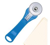 Roue de coupe pour tissu - Cutter rotatif - Lame en acier inoxydable - Outil de coupe ergonomique pour coudre, bricolage, cuir, papier, projets de bricolage, propre, précis, lisse