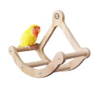 Roue De Course D'oiseau - Jouet d'exercice en Bois pour Les Petits Oiseaux | Macaw Swing Fitness Wheel | Cost Stand pour Le Jeu De Cage | Spinner De L'activité du Poteau | Exercice D'oiseau Int