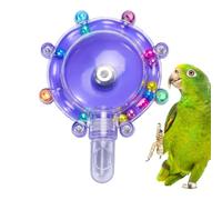Roue de course rotative pour oiseaux - Arrêtez l'ennui et le stress émotionnel, roulement de précision, rotation silencieuse, composite ABS de 10,6 cm + cadre en fer, fibre de résine non toxique | Par