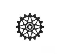 Roue de dérailleur de vélo en alliage d'aluminium avec roulements lisses pour VTT, vélo de route, rouleau de guidage usiné CNC, en orange, noir, violet, rouge, rose, tailles disponibles 10T, 12T, 14T