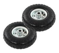 Roue de diable - vidaXL - Lot de 2 - Caoutchouc - 260 x 83 mm - Increvables