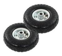 Roue de diable - vidaXL - Lot de 2 - Caoutchouc - 260 x 83 mm - Increvables Noir G